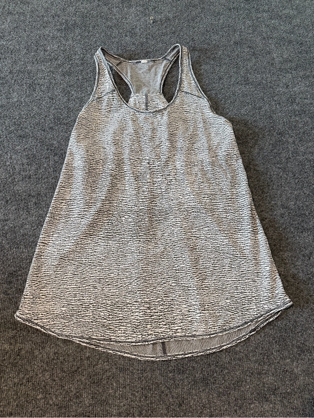 lululemon athletica Gray Textured Racerback Tank
